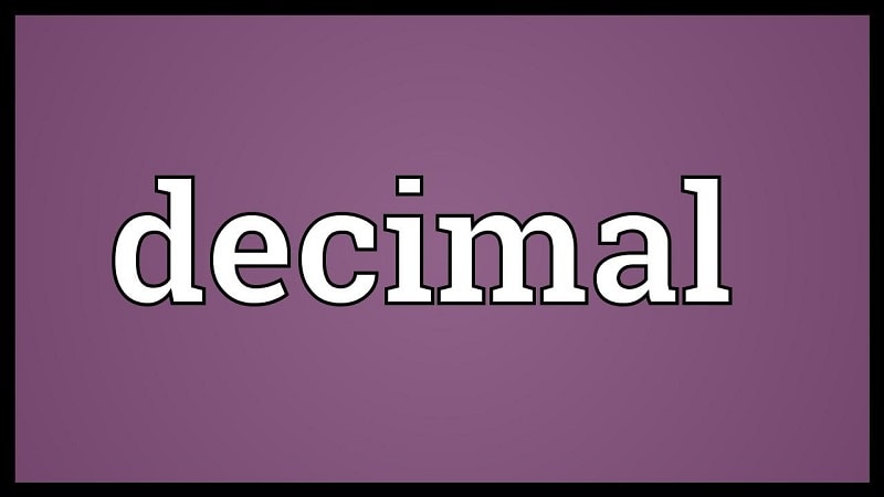 Đặc điểm của Decimal (DEL) khi sử dụng